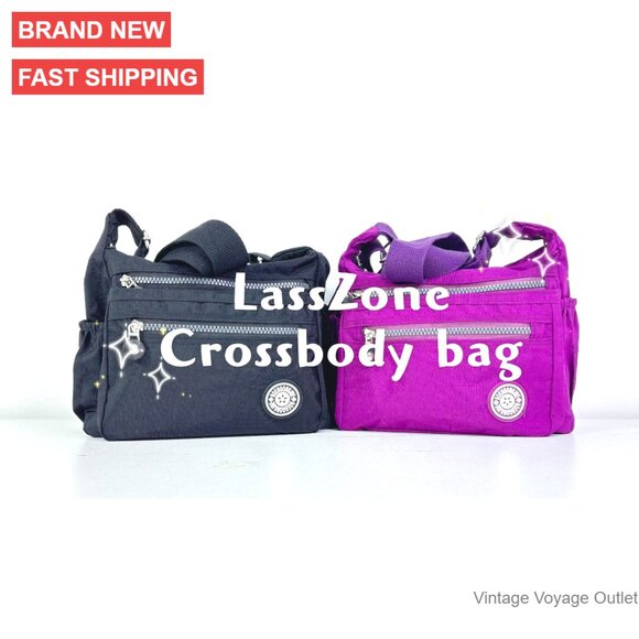 Waterproof Nylon Crossbody Bag Multi Pocket Messenger Purse Travel - Picture 7 of 7